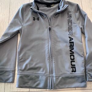 Under Armour Light Gray Zip-Up Jacket